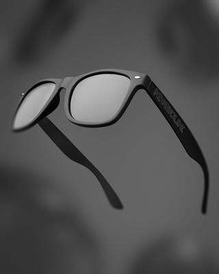 OKULARY CLASSIC POLARIZED BLACK RUBBER BLACK 01-207